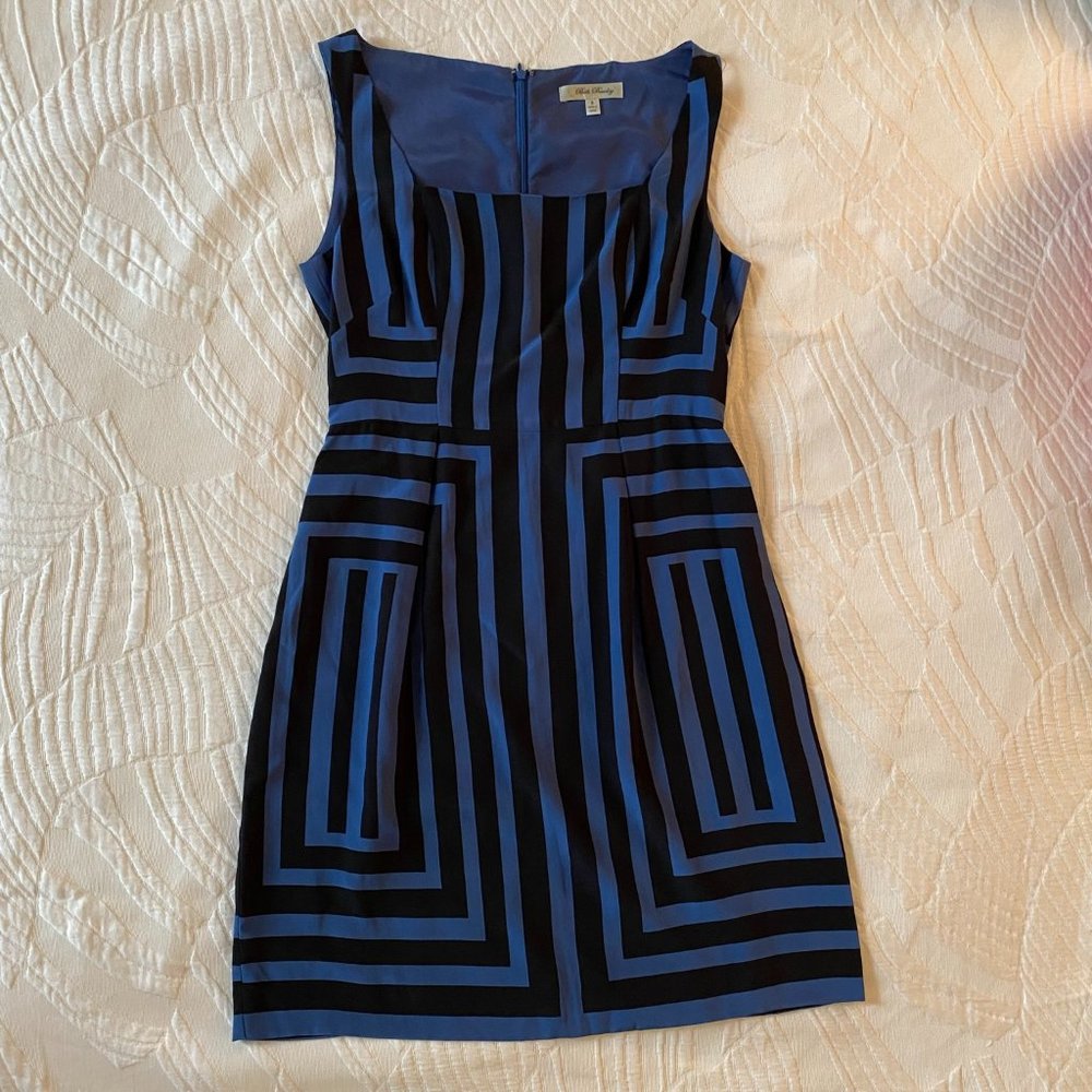 Graphic silk dress